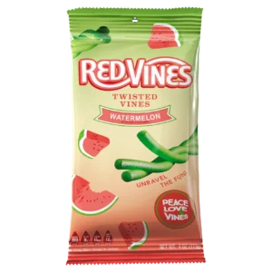 Red Vines Watermelon Twisted Vines, 4oz Bag