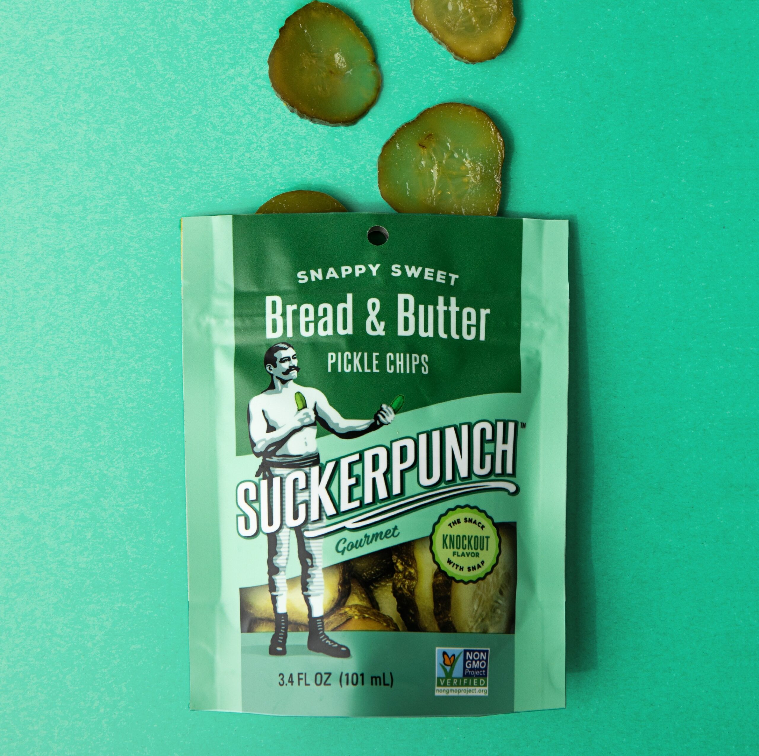 SuckerPunch Gourmet Bread & Butter Pickle Chips (3.4 oz)
